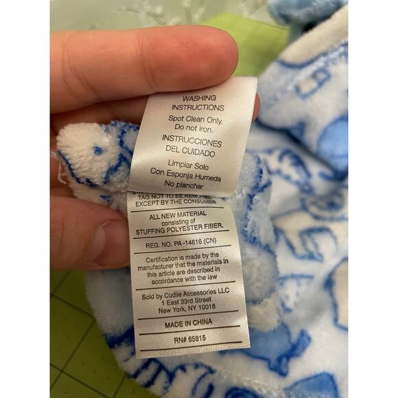 Little Beginnings Elephant Lovey 12" Plush Stuffed Animal Baby Security Blanket - Picture 6 of 8